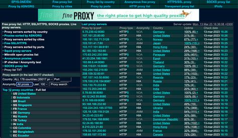 ProxyNova is another website to get a list of highly functional. . Best proxy free list